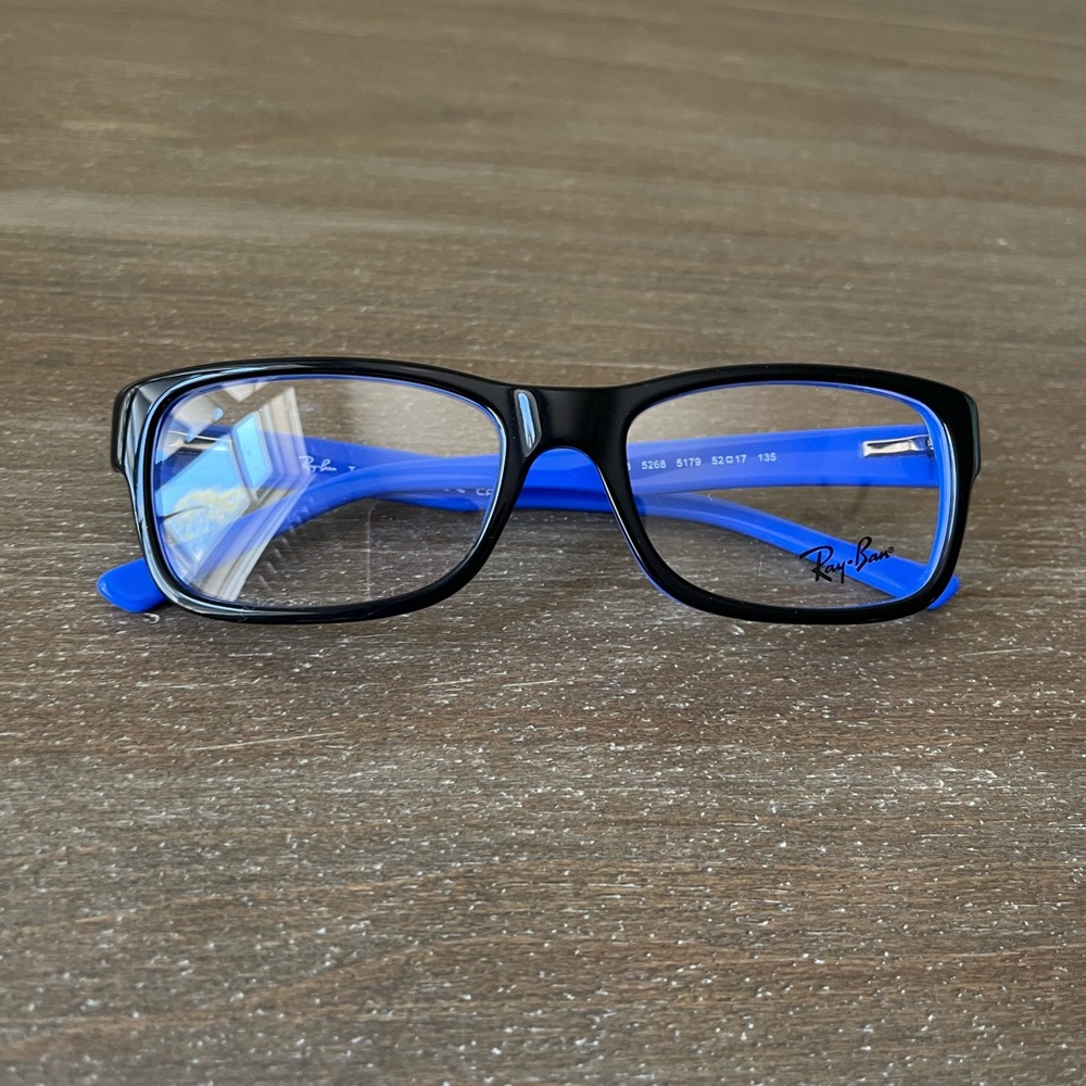 Ray-Ban Black and Blue Eyeglasses